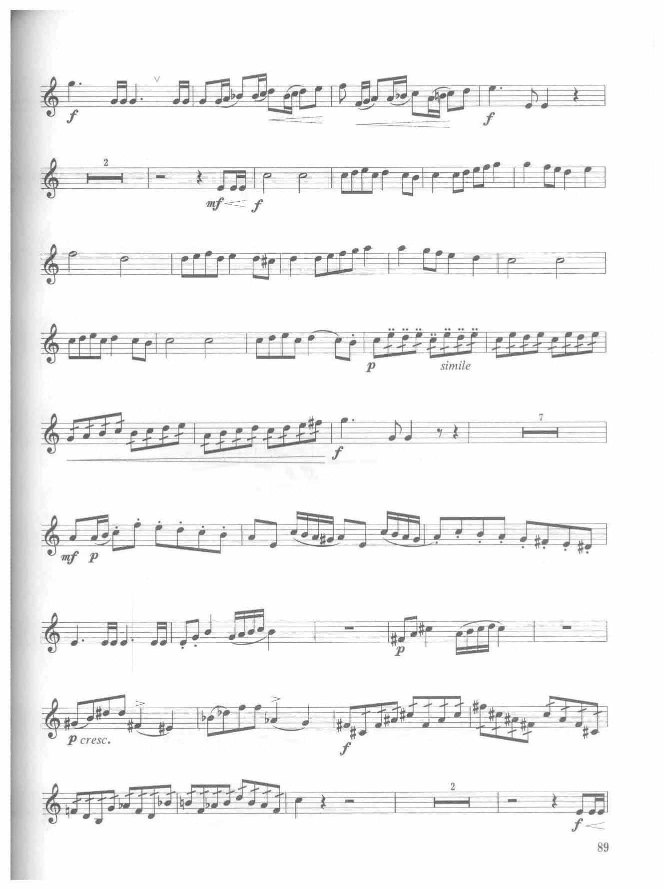 全国小号演奏考级作品集《音乐会练习曲》第六级乐曲_第2张