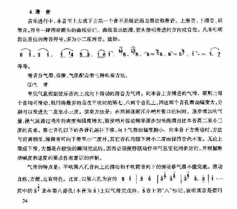 唢呐滑音技巧及练习乐谱《即兴曲》_第1张