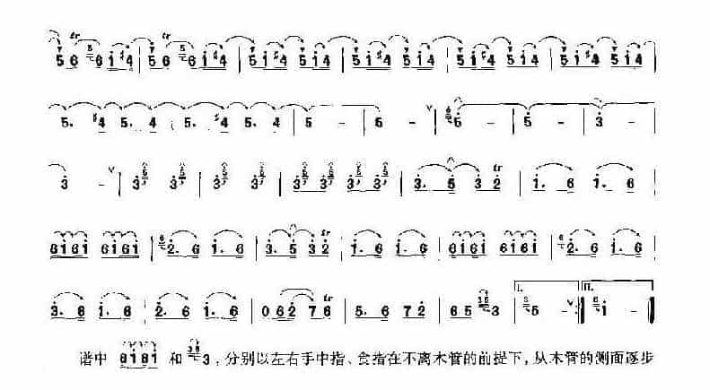 唢呐滑音技巧及练习乐谱《即兴曲》_第3张