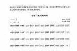 《扬琴右手八度大跳练习》初级阶段