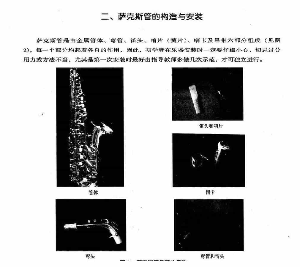 萨克斯管的构造与安装_第1张