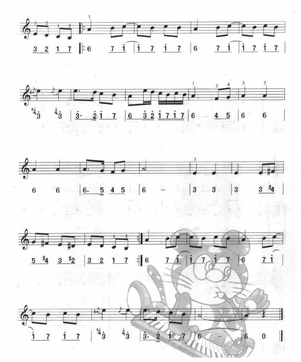 多声部口风琴乐曲【蒲田进行曲】加入打击乐的练习_第2张