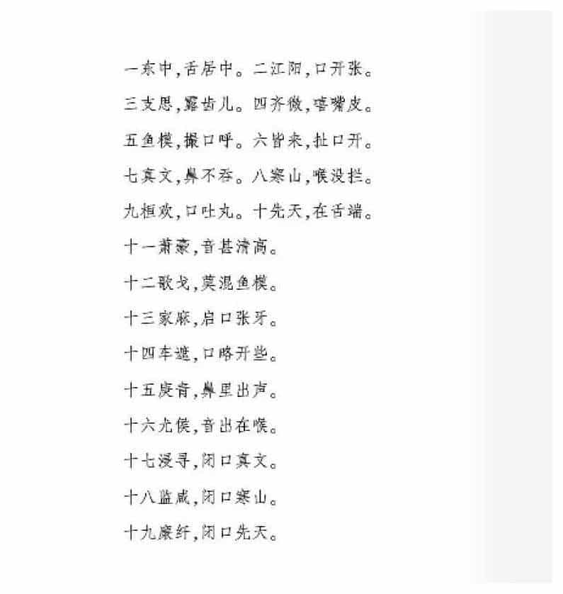声乐文献知识《什么是中原音韵出字诀？》_第2张