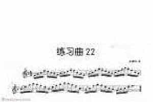 长笛独奏练习曲22《崔佛怀 曲》