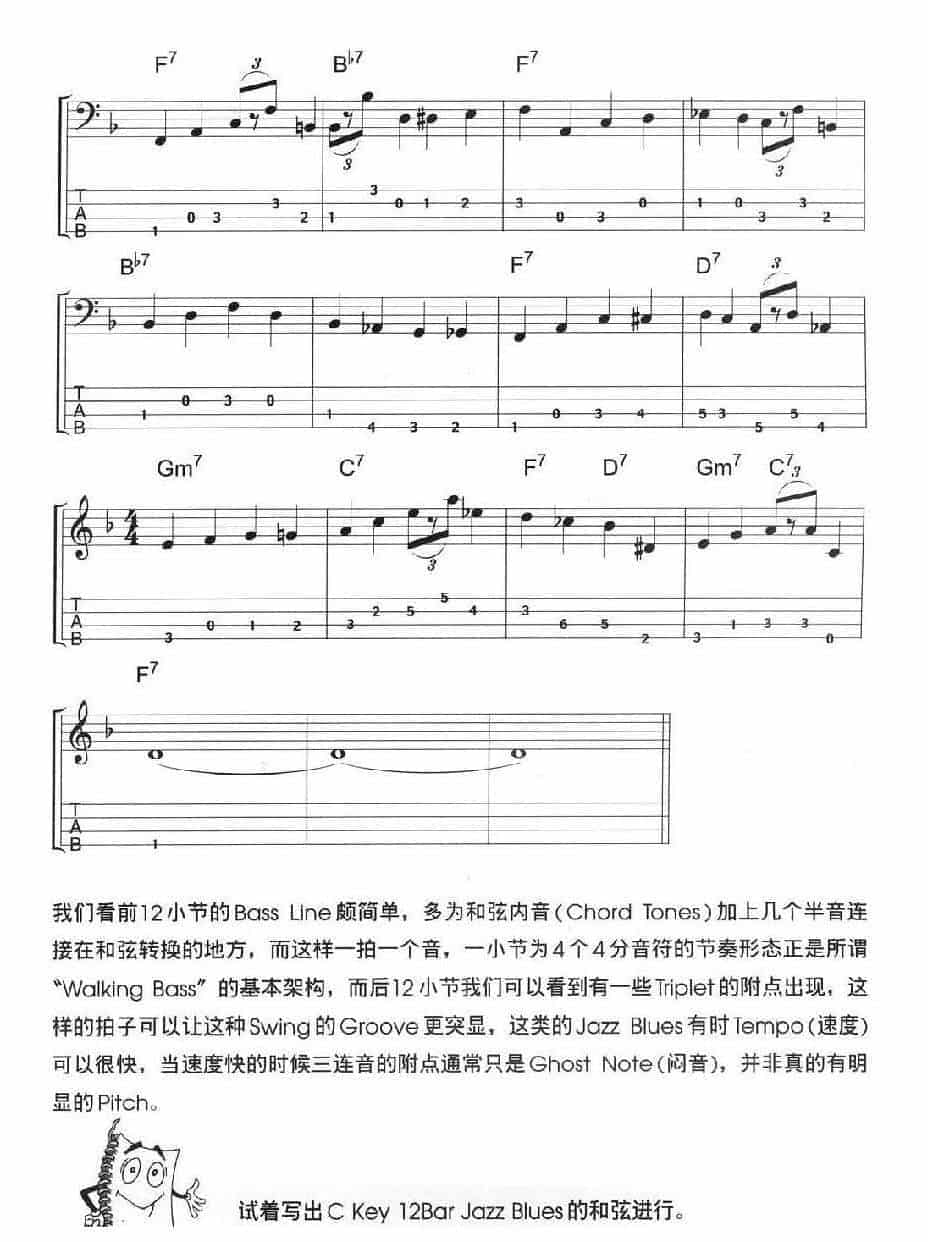 电贝司基础教程《蓝调 Blues》_第9张