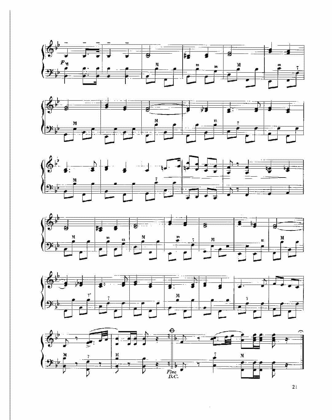 现代手风琴流行乐曲《老洛马纳俱乐部进行曲》[法]狄·维维尼曲_第3张