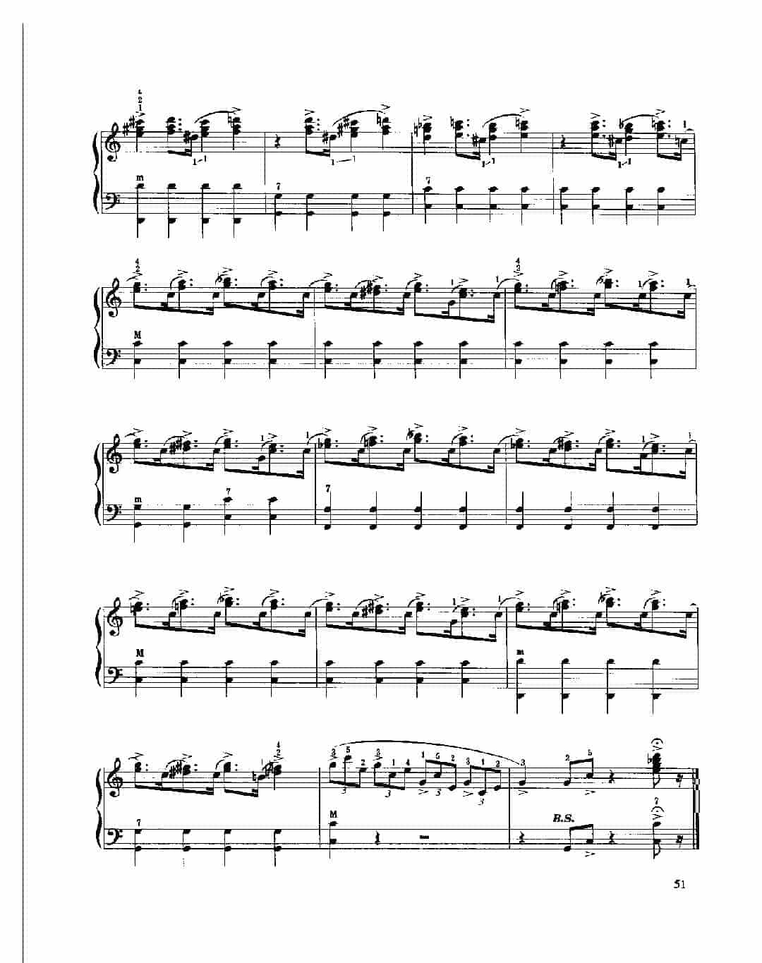 现代手风琴流行乐曲《摇摆的技巧》里翁·沙西 李莫尔格安曲_第4张