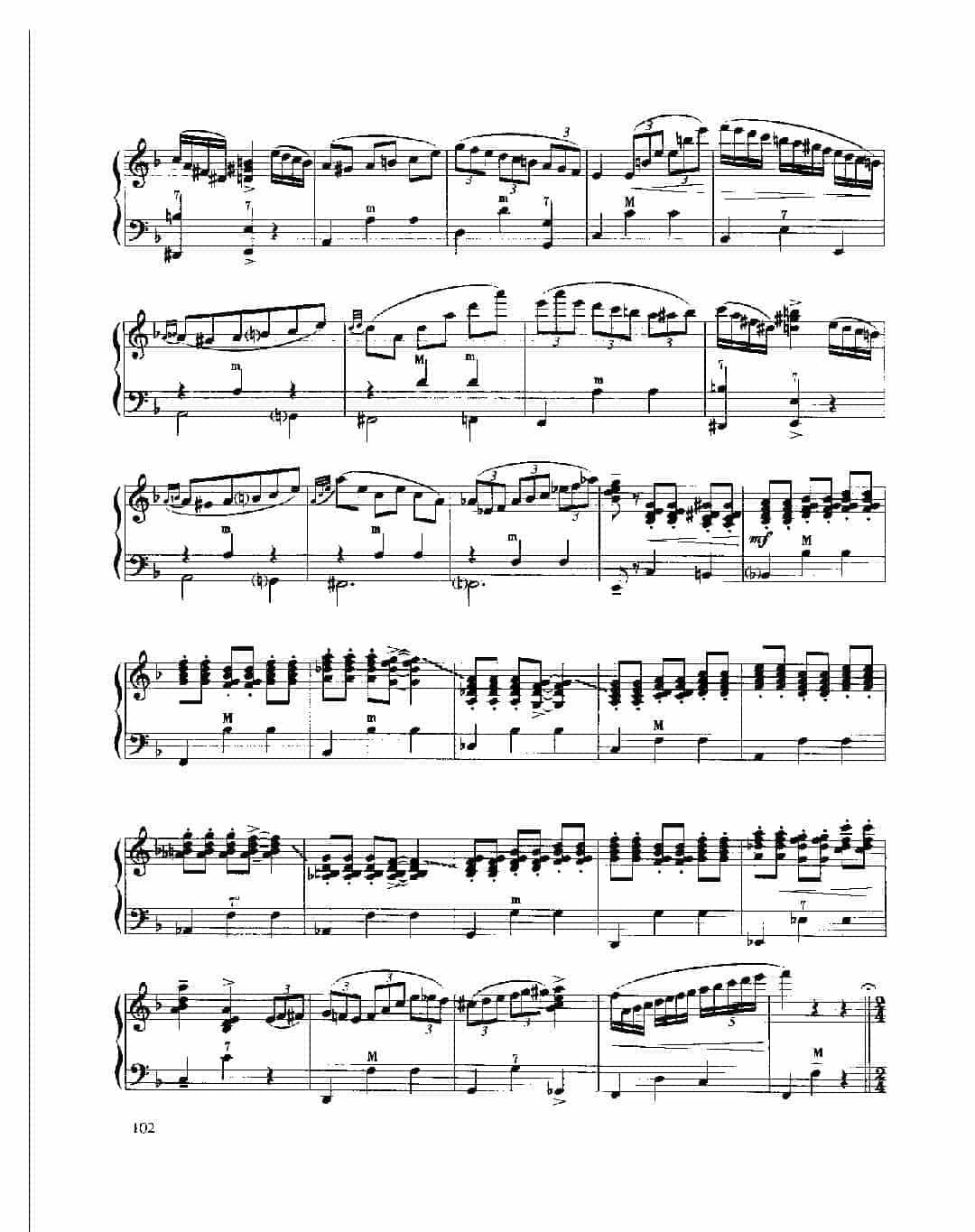 现代手风琴流行乐曲《嬉游曲》[法]A.阿斯蒂尔曲_第4张