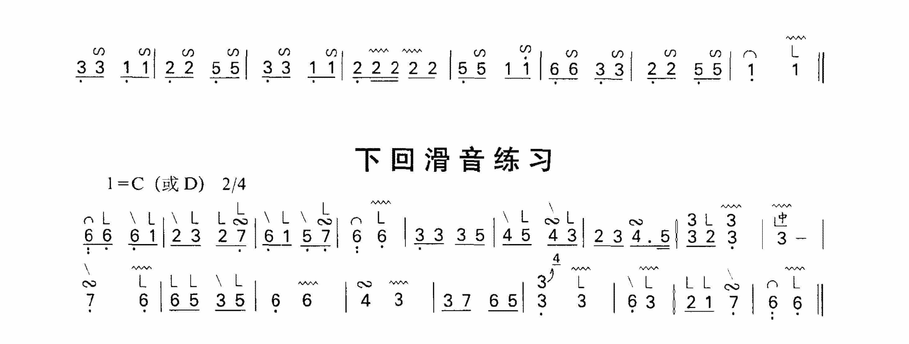 古筝滑音知识与练习曲_第3张
