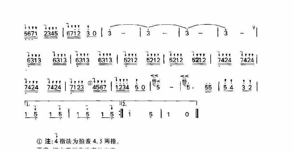 竹笛练习曲《火车》_第2张