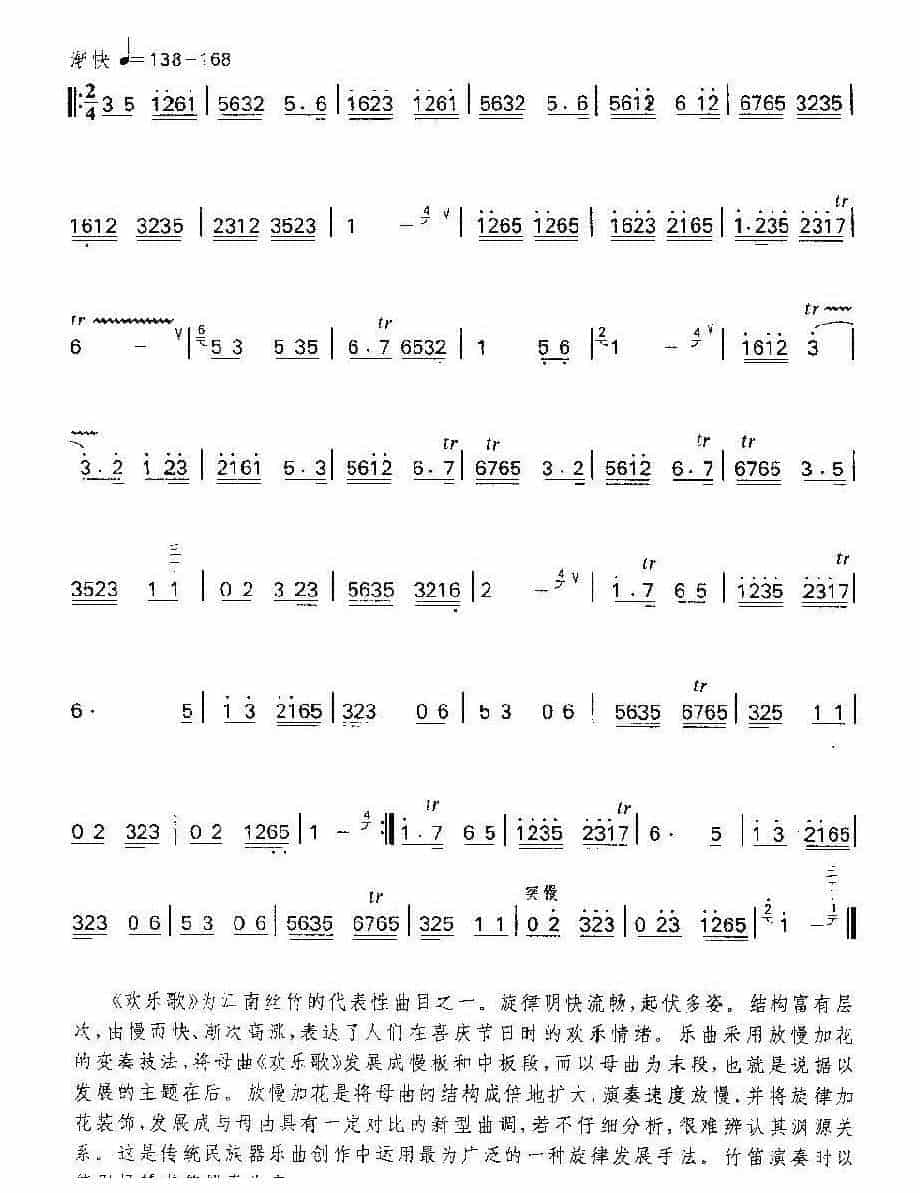 笛子独奏乐曲《欢乐歌》江南丝竹_第3张