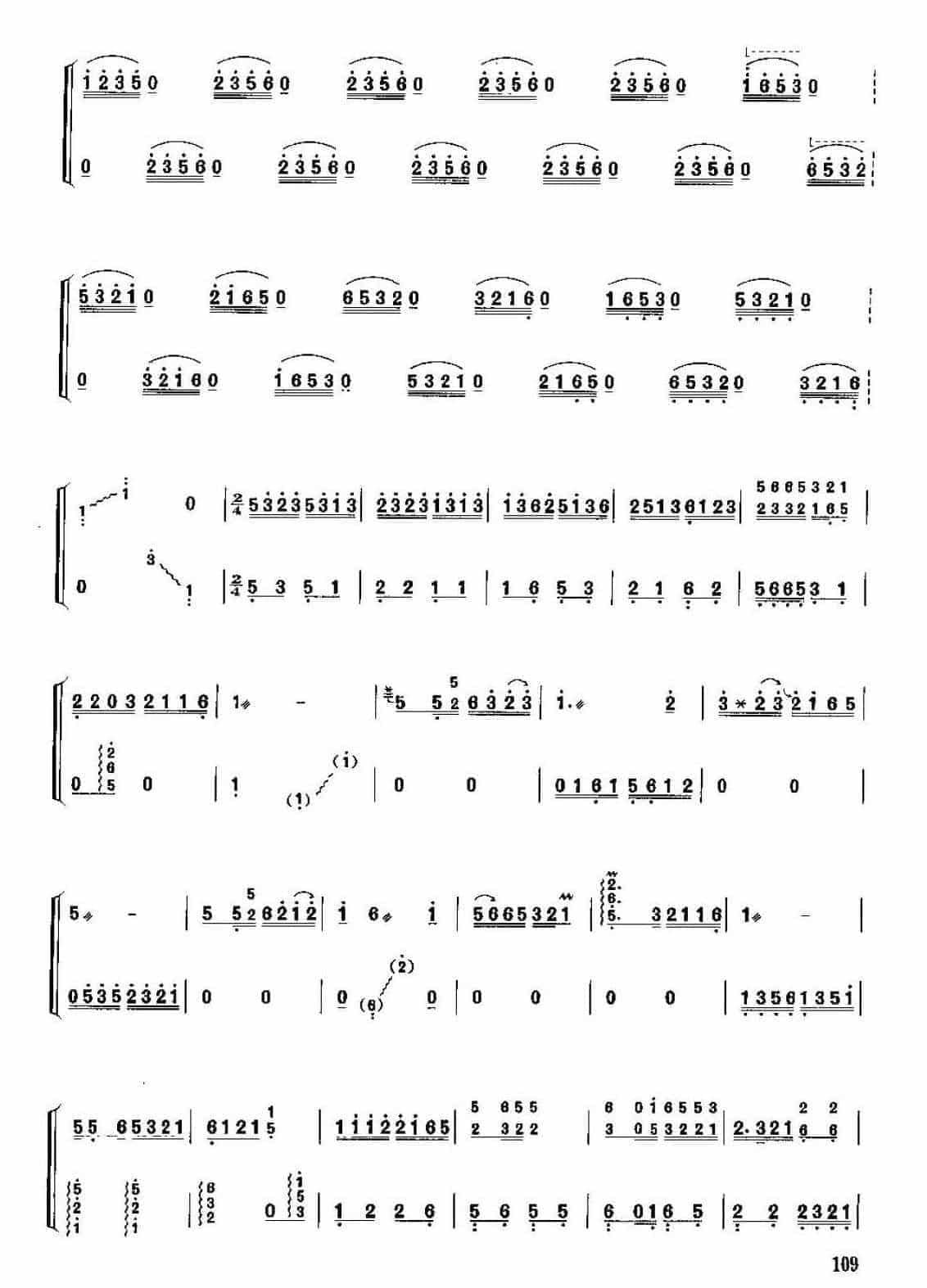 古筝考级六级乐曲《泉水清清》王酩曲 中级曲目_第4张
