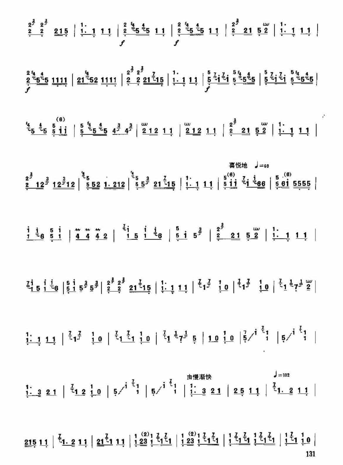 古筝考级七级乐曲《闹元宵》曹东扶编曲/高级曲目_第2张