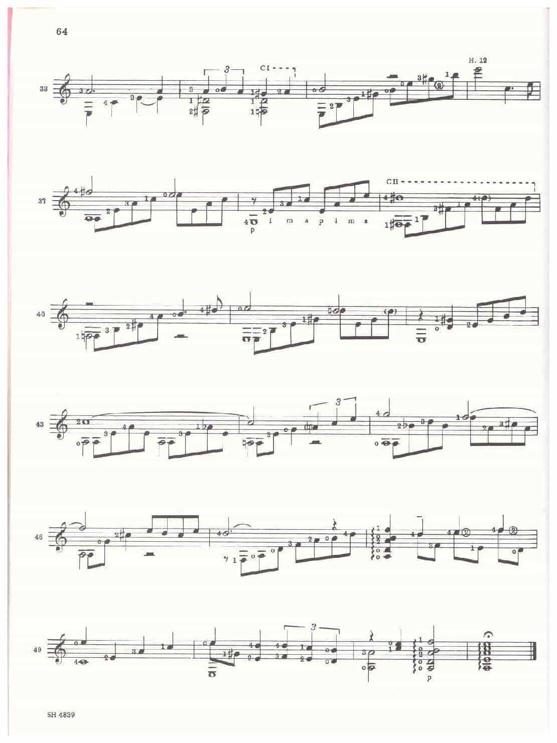 当代抒情古典吉他曲《Anastasia》劳林多·阿尔梅达编曲_第3张