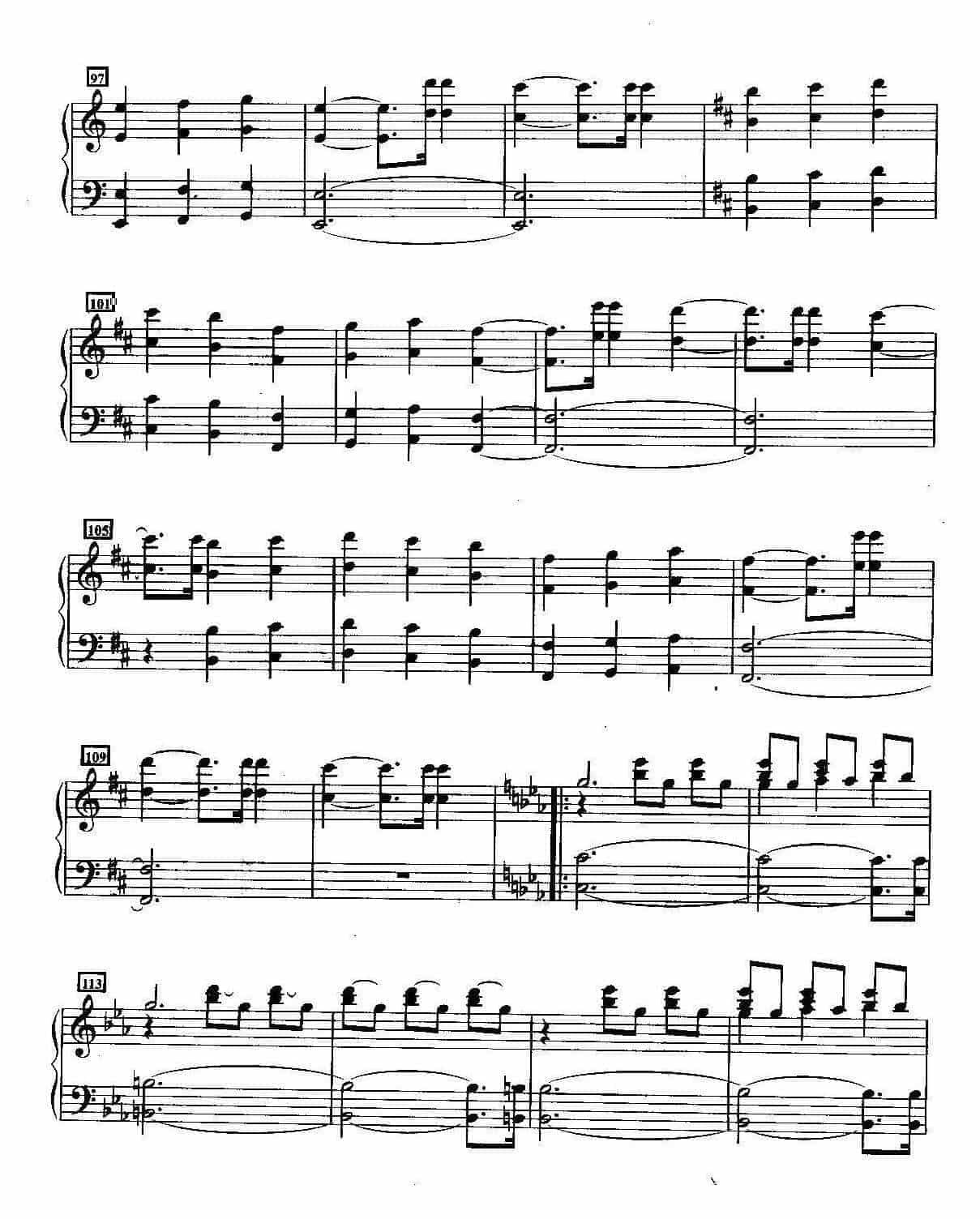 王菲经典歌曲钢琴曲《流浪的红舞鞋》作词／王海涛 作曲／金武嶙_第6张