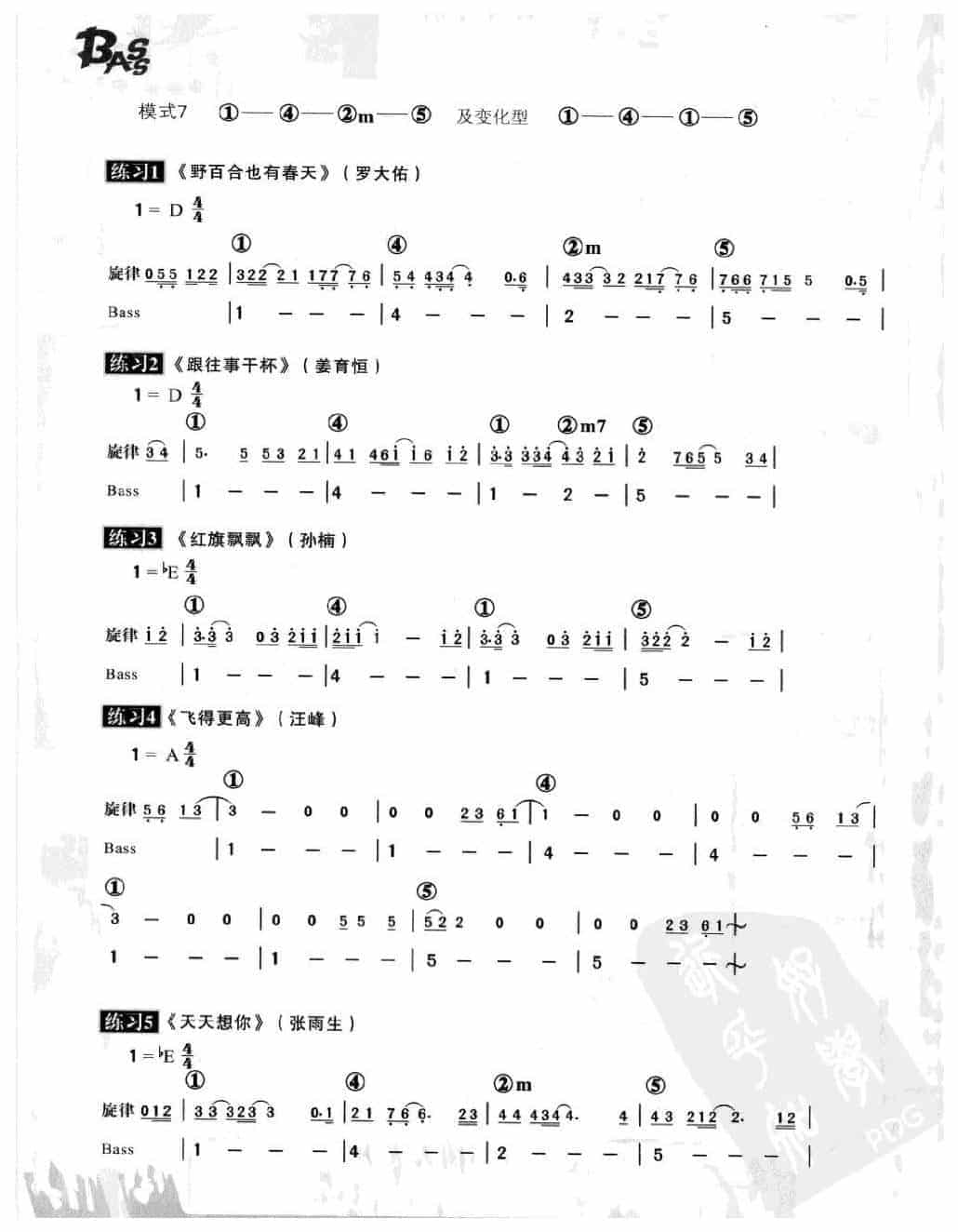 电贝司和弦进行详解与练习方法_第12张