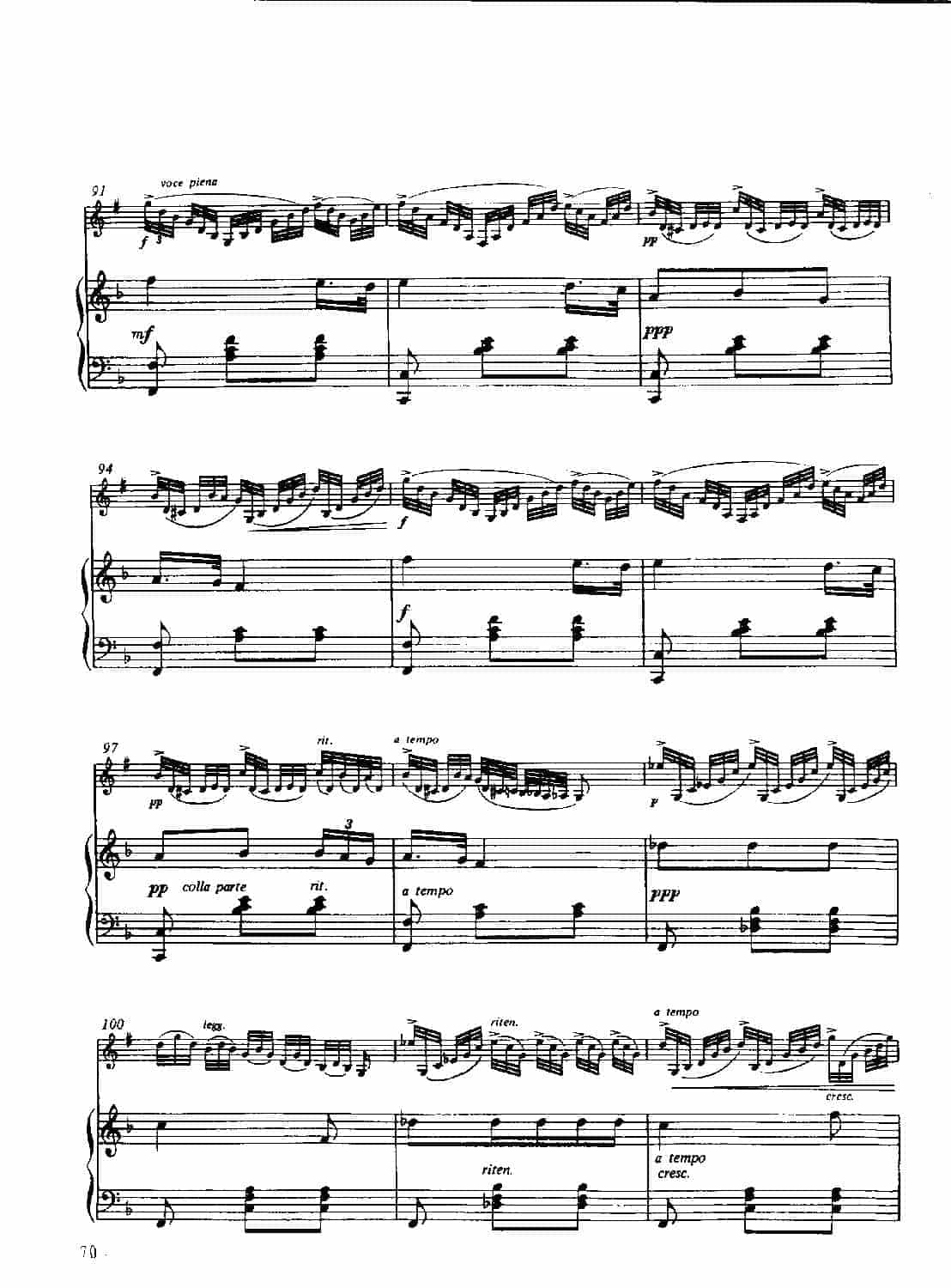 单簧管名曲教学五线谱：“茶花女”幻想曲（附钢琴伴奏谱）意·洛莱格里奥曲_第5张
