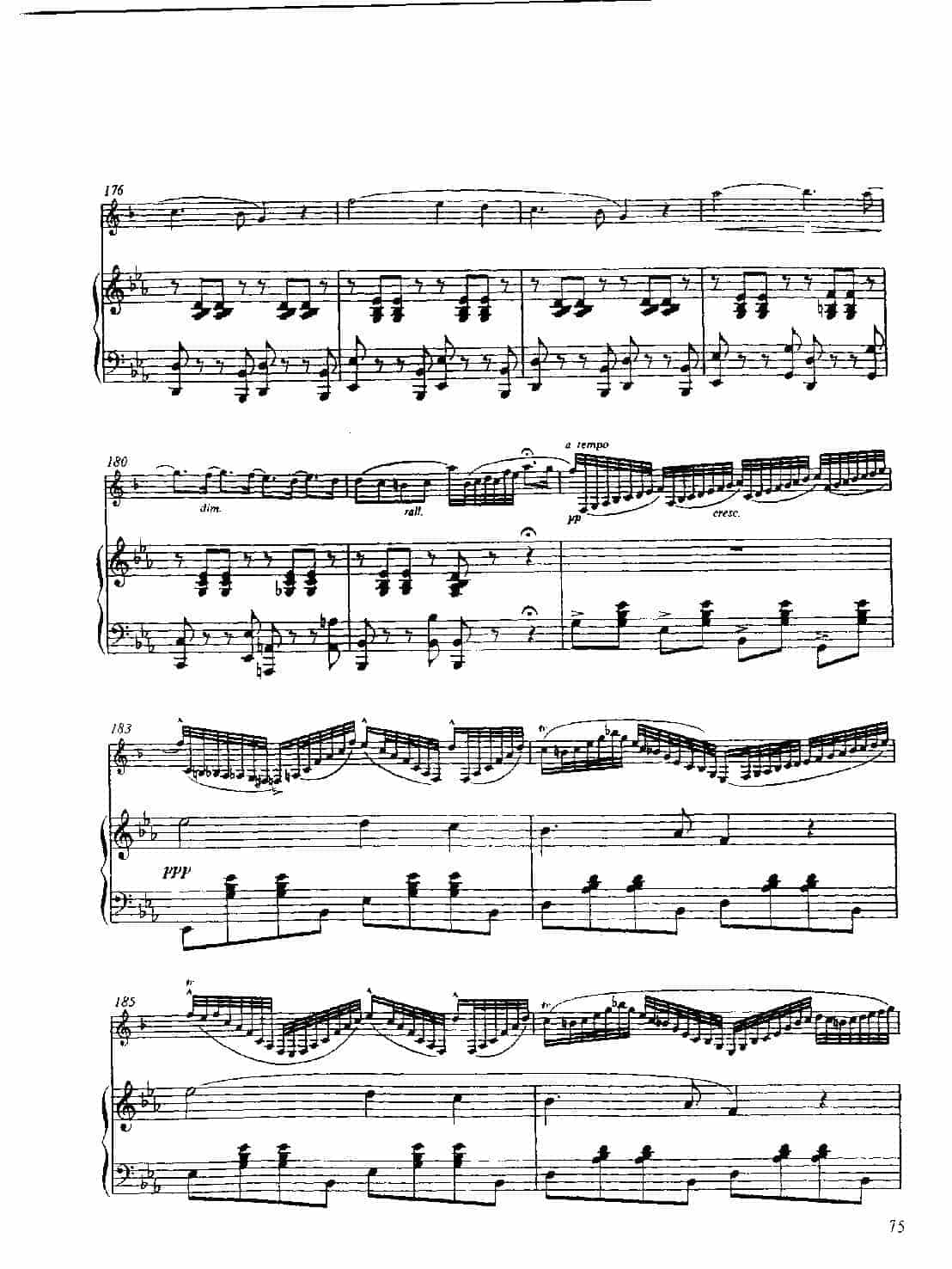 单簧管名曲教学五线谱：“茶花女”幻想曲（附钢琴伴奏谱）意·洛莱格里奥曲_第10张