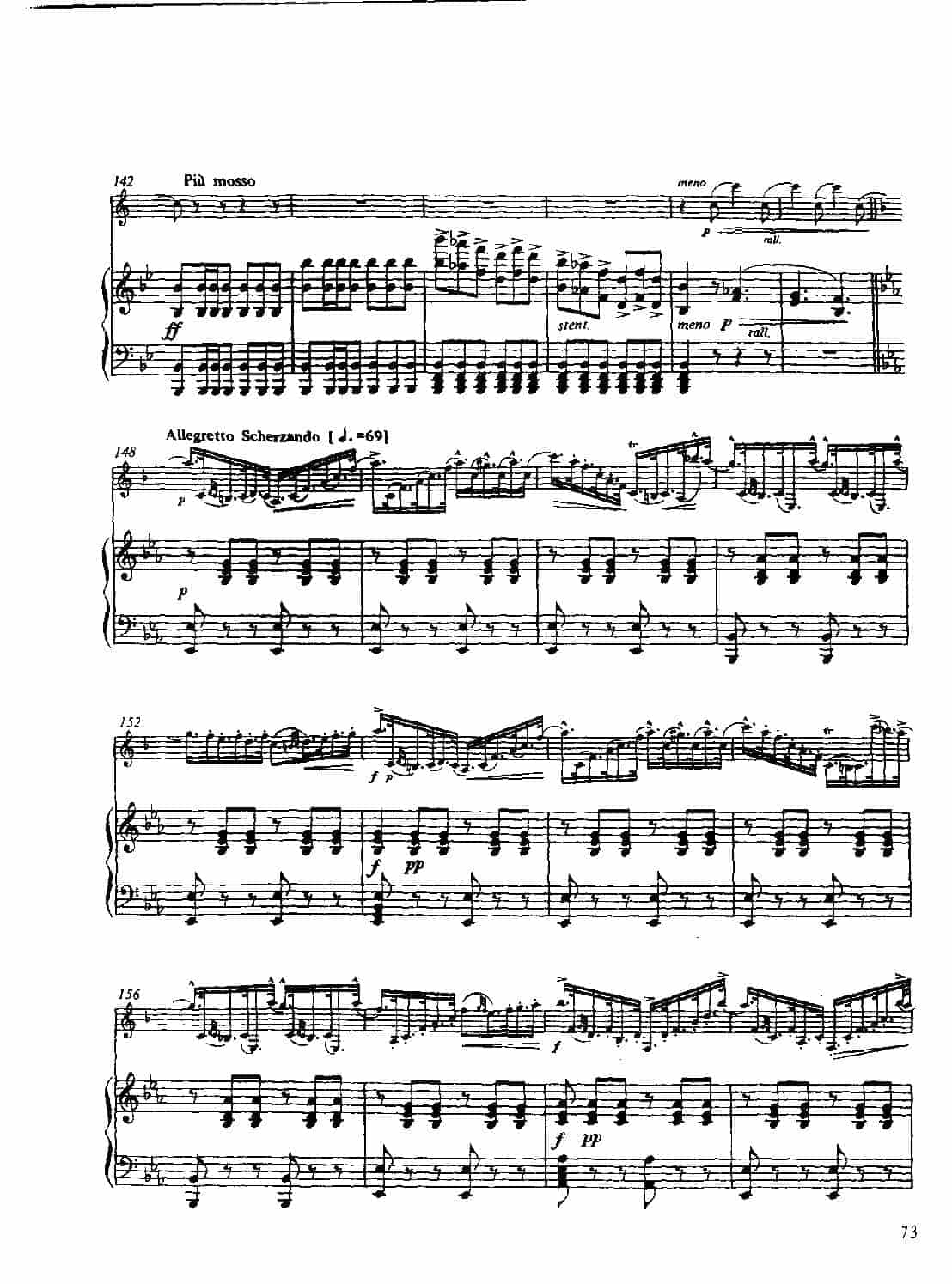 单簧管名曲教学五线谱：“茶花女”幻想曲（附钢琴伴奏谱）意·洛莱格里奥曲_第8张