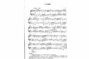 小提琴二重奏曲谱：小步舞曲 巴哈曲 选自《篠崎小提琴教本》初级