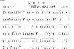 笛子曲谱-父老乡亲