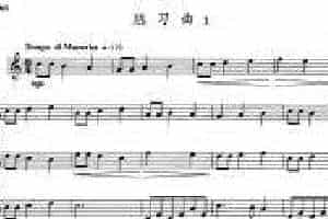 小号考级三级：练习曲（1）