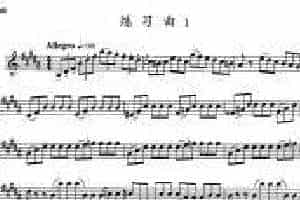 小号考级九级：练习曲（1）