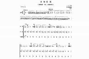 扬琴曲谱：潜海姑娘